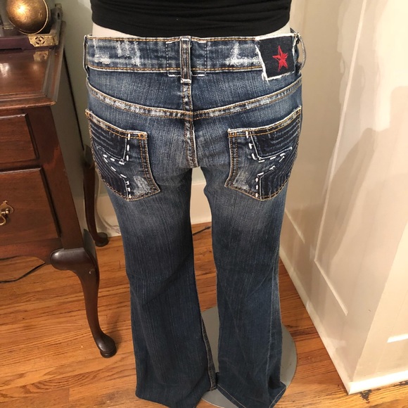 People's Liberation Denim - People’s Liberation Bella Flare Jeans Distressed